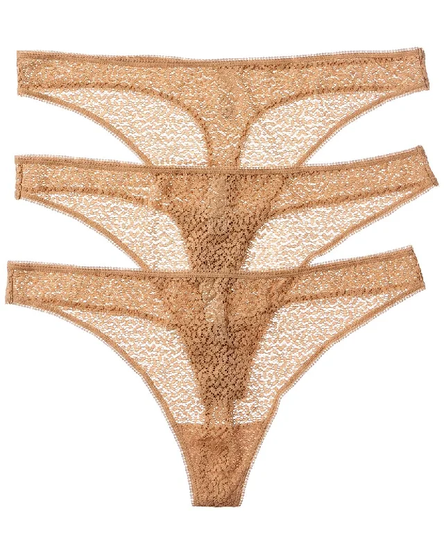 DKNY 3pk Modern Lace Thong